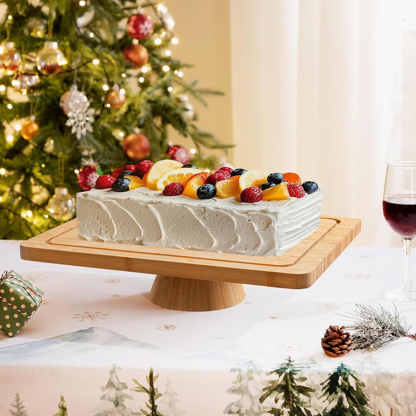 Multifunctional Cake Stand with Acrylic Dome by Luxecart