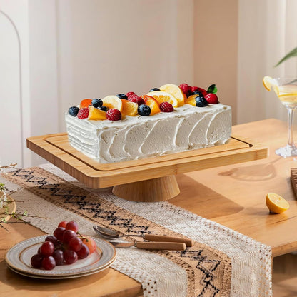 Multifunctional Cake Stand with Acrylic Dome by Luxecart