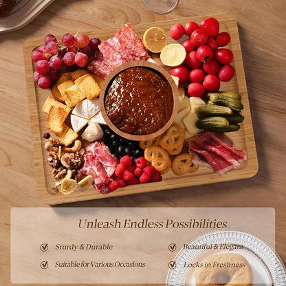 Multifunctional Cake Stand with Acrylic Dome by Luxecart